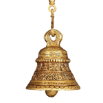 Pure Brass Dashavatar Engraved Temple Bell | 5.5" Sacred Bell with 24" Chain | 2.6kg Divine Masterpiece | Traditional Art | Jaipurio